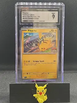 Pokemon Pikachu SVP190 S&V World Championship 2024 Promo CGC 9 - Image 1
