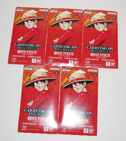 One Piece TCG: Carrying On His Will Sleeved Booster OP-13 English (LOT OF 5) - Image 1