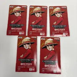 One Piece TCG: Carrying On His Will Sleeved Booster OP-13 English (LOT OF 5) - Image 1