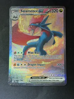 2025 Pokemon Scarlet & Violet Journey Together #187 Salamence ex SIR - Image 2