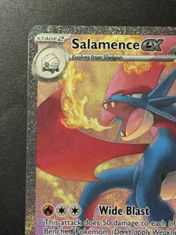 2025 Pokemon Scarlet & Violet Journey Together #187 Salamence ex SIR - Image 3