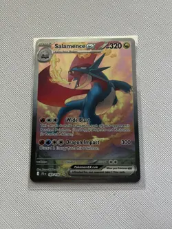 2025 Pokemon Scarlet & Violet Journey Together JTG 187 Salamence ex SIR NM - Image 1