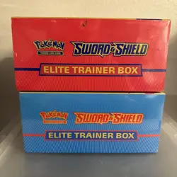 Pokemon Sword and Shield Base Set Elite Trainer Box ETB Pair Zacian & Zamazenta - Image 5