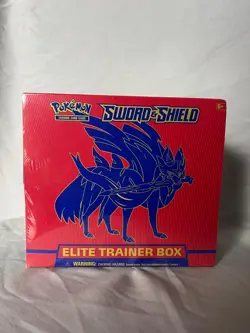 Pokemon Sword and Shield Base Set Elite Trainer Box ETB Pair Zacian & Zamazenta - Image 2