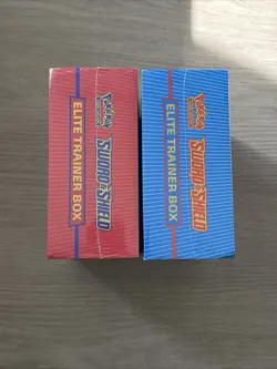 Pokemon Sword and Shield Base Set Elite Trainer Box ETB Pair Zacian & Zamazenta - Image 5