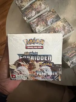 Pokemon Sun & Moon Forbidden Light Booster Box Zygarde Card Stock - Image 2