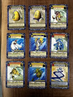 Vintage Digimon Card Lot (27 Cards) 2000-2001 Bandai | Champion, Rookie, Mega - Image 3
