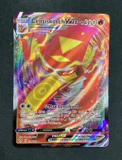 Pokemon TCG Centiskorch VMAX 034/189 Darkness Ablaze Holo Card 2020 NM - Image 1