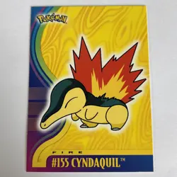 Pokemon Card - Cyndaquil #155 - Johto Series - Topps - Image 1