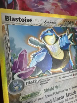 Pokemon TCG Blastoise EX Crystal Guardians Holo Card 2/100 Delta Species MpU - Image 5