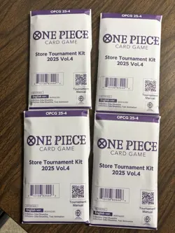 One Piece Card Game Store Tournament Kit 2025 Vol 4 English Sealed Lot Of 4 - Image 1
