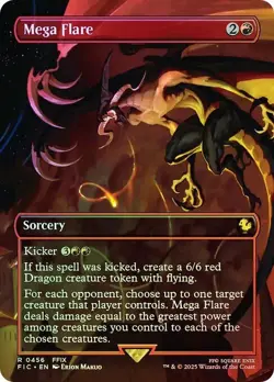 Foil Mega Flare (Borderless) [FINAL FANTASY] MTG - Image 1