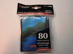 Mana 5 island standard Deck Protector sleeves for MTG 80 pack - Image 3