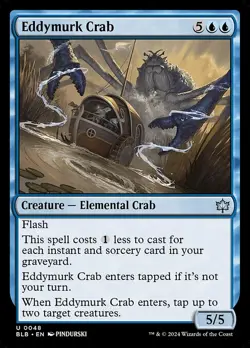 NM Eddymurk Crab, MTG, Bloomburrow, Magic the Gathering, 48 - Image 1