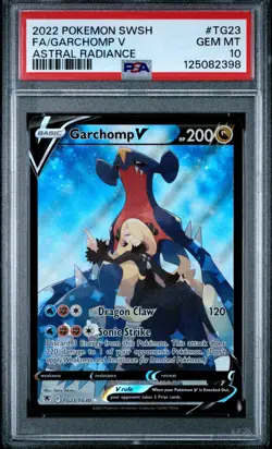 2022 GARCHOMP V TG23 PSA 10 POKEMON SWORD & SHIELD ASTRAL RADIANCE - Image 1