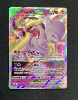 Pokemon TCG 2022 Mewtwo VSTAR 31/078 Pokemon GO Ultra Rare NM - Image 1