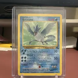 Pokemon Articuno Fossil 17/62 Unlimited Rare Regular 70 HP English - Image 1