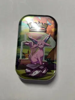 Prismatic Evolutions Mini Tin - Espeon Art - Sealed Brand New - Pokemon TCG - Image 1