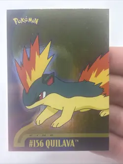 2001 Topps Pokemon Johto Series 1 Foil #156 Quilava - Image 1