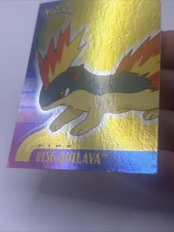 2001 Topps Pokemon Johto Series 1 Foil #156 Quilava - Image 2
