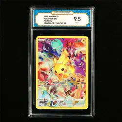 TQG 9.5 MINT+ 2023 Pokemon ENG Pikachu 160/159 SR - Image 2