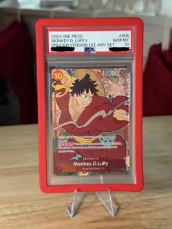 Monkey.D.Luffy (English Version 1st Anniversary Set) ST10-006 One Piece PSA 10 - Image 1