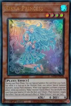 MP23-EN128 RIKKA PRINCESS ULTRA RARE 1ST EDITION YuGiOh CARD - Image 1
