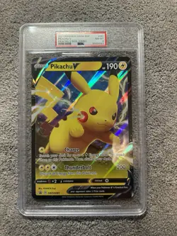 Pikachu V Jumbo Card #061 - PSA 8 NR MY - SWSH061 Oversized Pokemon 2021 - Image 1