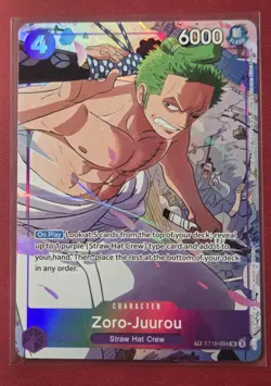 Zoro-Juurou One Piece ST18-004 Treasure Rare English NM - Image 1