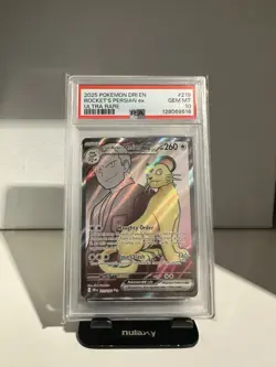 Pokemon Team Rocket's Persian ex Destined Rivals 219/182 Ultra Rare Holo PSA 10 - Image 1