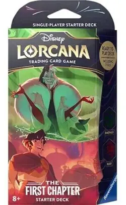 Disney Lorcana: The First Chapter Starter Deck (Emerald & Ruby) Factory Sealed - Image 1