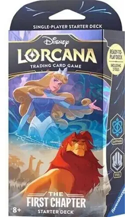 Disney Lorcana: The First Chapter Starter Deck (Sapphire & Steel) Factory Sealed - Image 1