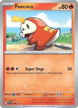 Fuecoco - SVP002 - Pokemon Scarlet & Violet Promo Ultra Rare Holo Card NM - Image 1