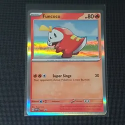 Fuecoco SVP 002 Holo Rare Pokemon TCG Scarlet Violet Promo Card - Image 1