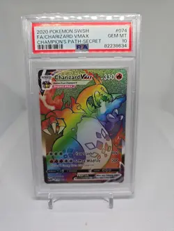 Pokemon TCG Charizard VMAX Champions Path Secret Rainbow Rare Card - Image 1