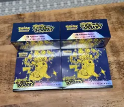 Pokemon Surging Sparks Elite Trainer Box ETB Pokemon Centre New/Sealed X4 Bundle - Image 1