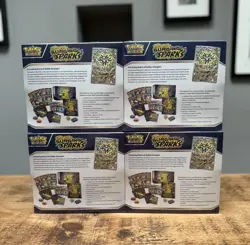 Pokemon Surging Sparks Elite Trainer Box ETB Pokemon Centre New/Sealed X4 Bundle - Image 3