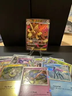 Pokemon TCG Mega Lopunny EX 115/94 ME2 Phantasmal Flames Ultra Rare + 10 Cards - Image 1