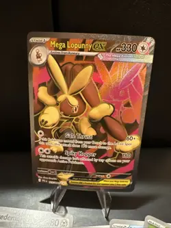 Pokemon TCG Mega Lopunny EX 115/94 ME2 Phantasmal Flames Ultra Rare + 10 Cards - Image 2