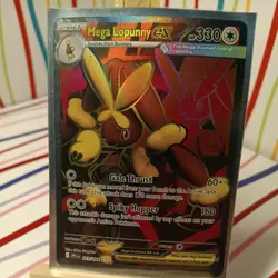 Pokemon TCG Mega Lopunny EX 115/94 ME2 Phantasmal Flames Ultra Rare - Image 1