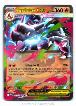 Mega Charizard X EX 013/094 - Phantasmal Flames - Pokemon Card - Near Mint - Image 1