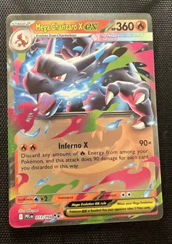 Mega Charizard Ex Phantasmal Flames 013/094 Near Mint Pokemon Card - Image 1