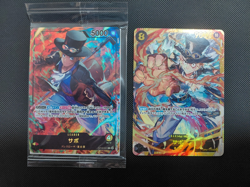 One Piece Card Sabo Promo ST13-001 Sealed OP07-118 Secret Rare Holo Foil Japan - Image 1
