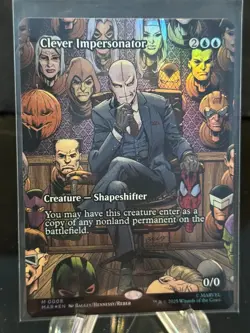 Clever Impersonator Spider-Man MTG Magic Card M0008 EN Full Art Mythic - Image 1