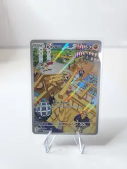 Pokemon TCG Timburr Holo Illustration Rare Card 183/167 Sv06 Twilight Masquerade - Image 1