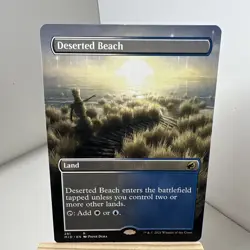 MTG Deserted Beach 281 MID NM/M 2021 Land - Image 1