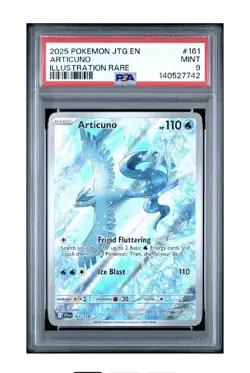 2025 POKEMON JTG EN-JOURNEY TOGETHER ILLUSTRATION RARE #161 ARTICUNO PSA 9 - Image 1
