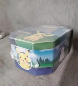 Pokemon GO Tin - Pikachu Promo - 4 Pokemon Card Booster Packs - Sticker Sheet - Image 2