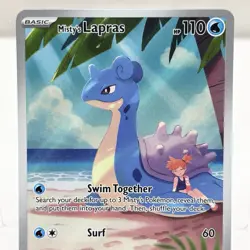 Pokemon TCG Misty's Lapras Destined Rivals 194/182 Illustration Rare Card - Image 2