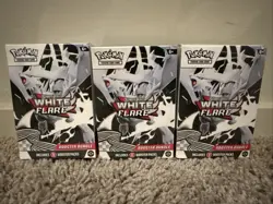 Pokemon TCG: Scarlet & Violet White Flare Booster Bundle NEW SEALED LOT OF 3 - Image 1